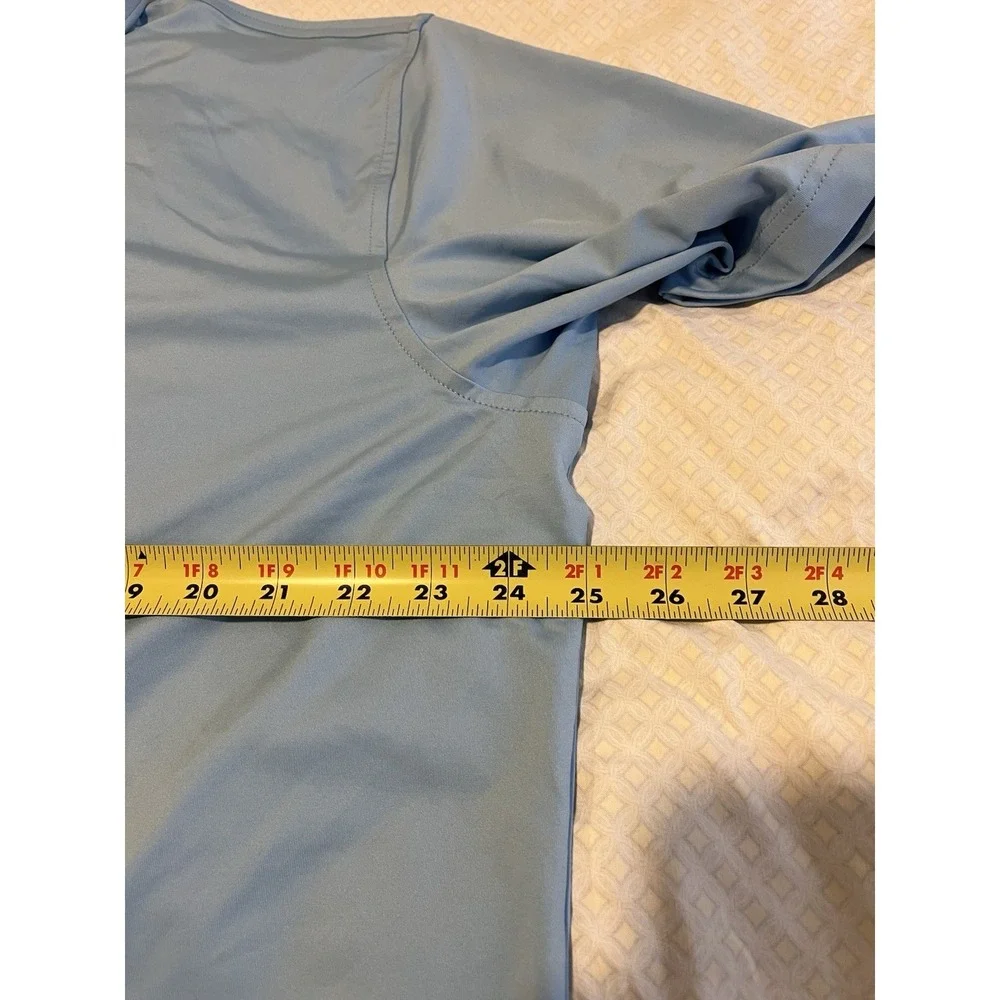 NWT PETER MILLAR SHIRT SUMMER COMFORT POLO Cottage Light Blue Embroidered - Picture 7 of 8